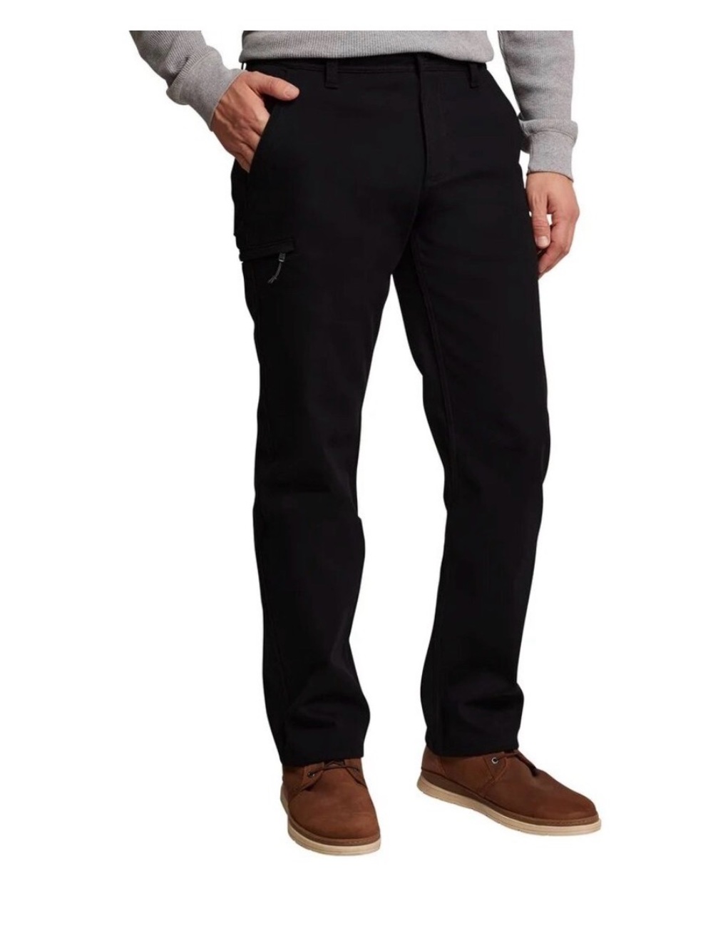 Weatherproof Vintage Fleece Lined Canvas Pants 36x32 Black Relaxed Fit NWT